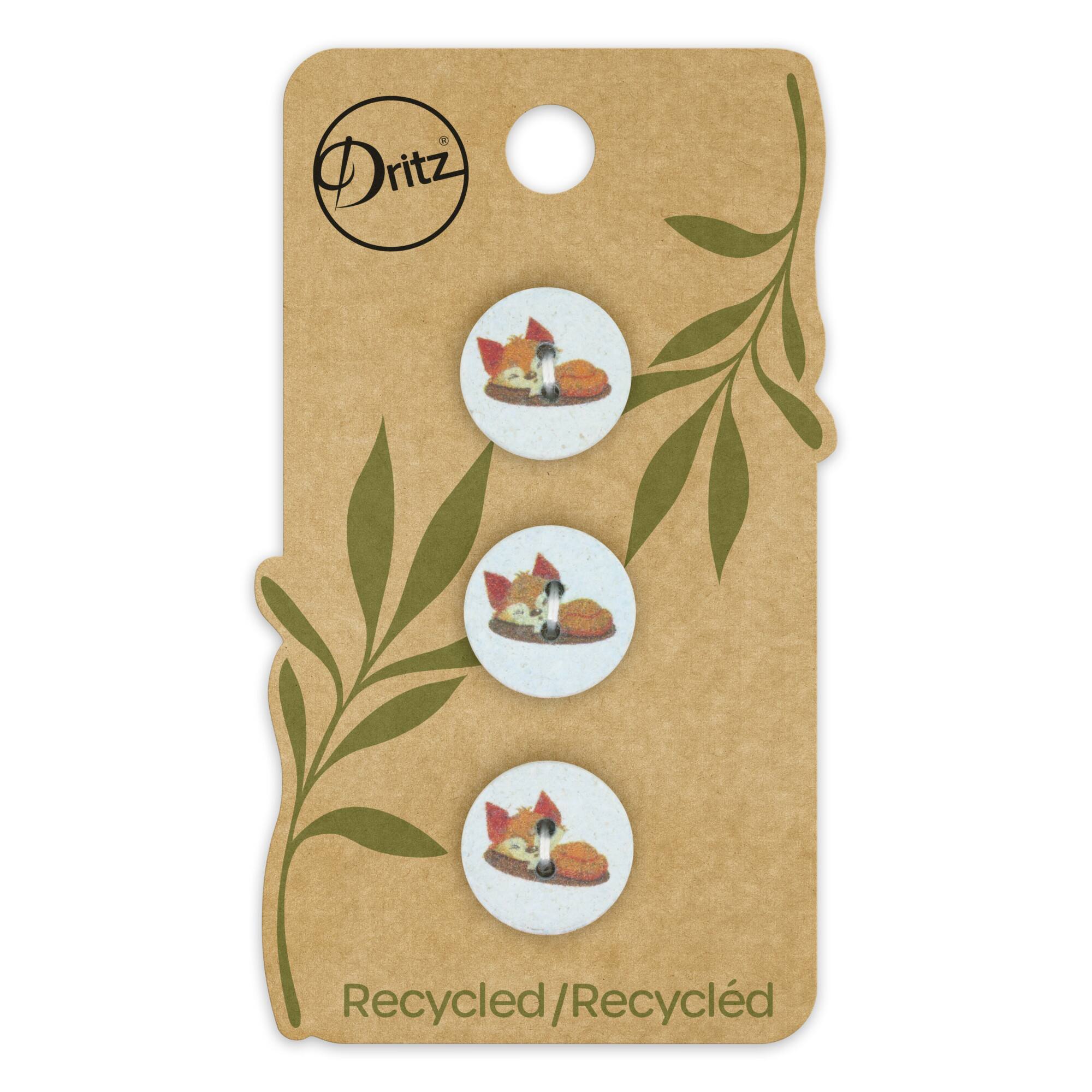 Dritz® 15mm Recycled Cotton Fox Button